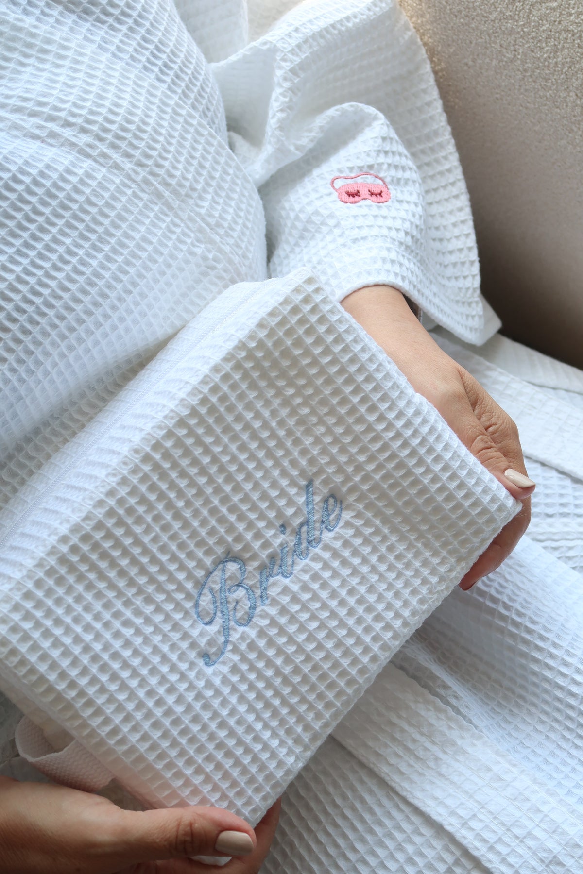 SIGNATURE LARGE WAFFLE BAG - NAME & INITIALS ONLY