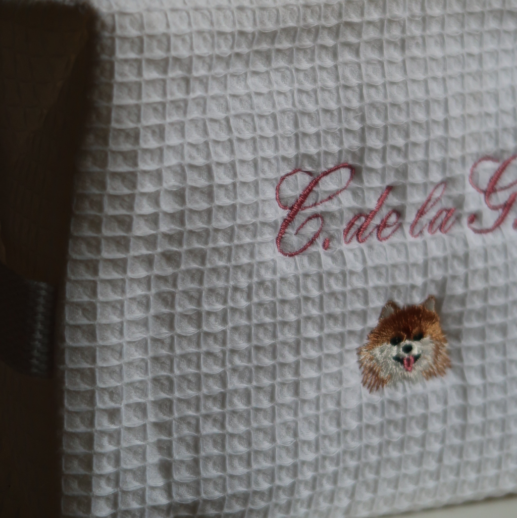 SIGNATURE LARGE WAFFLE BAG - NAME & ICONS