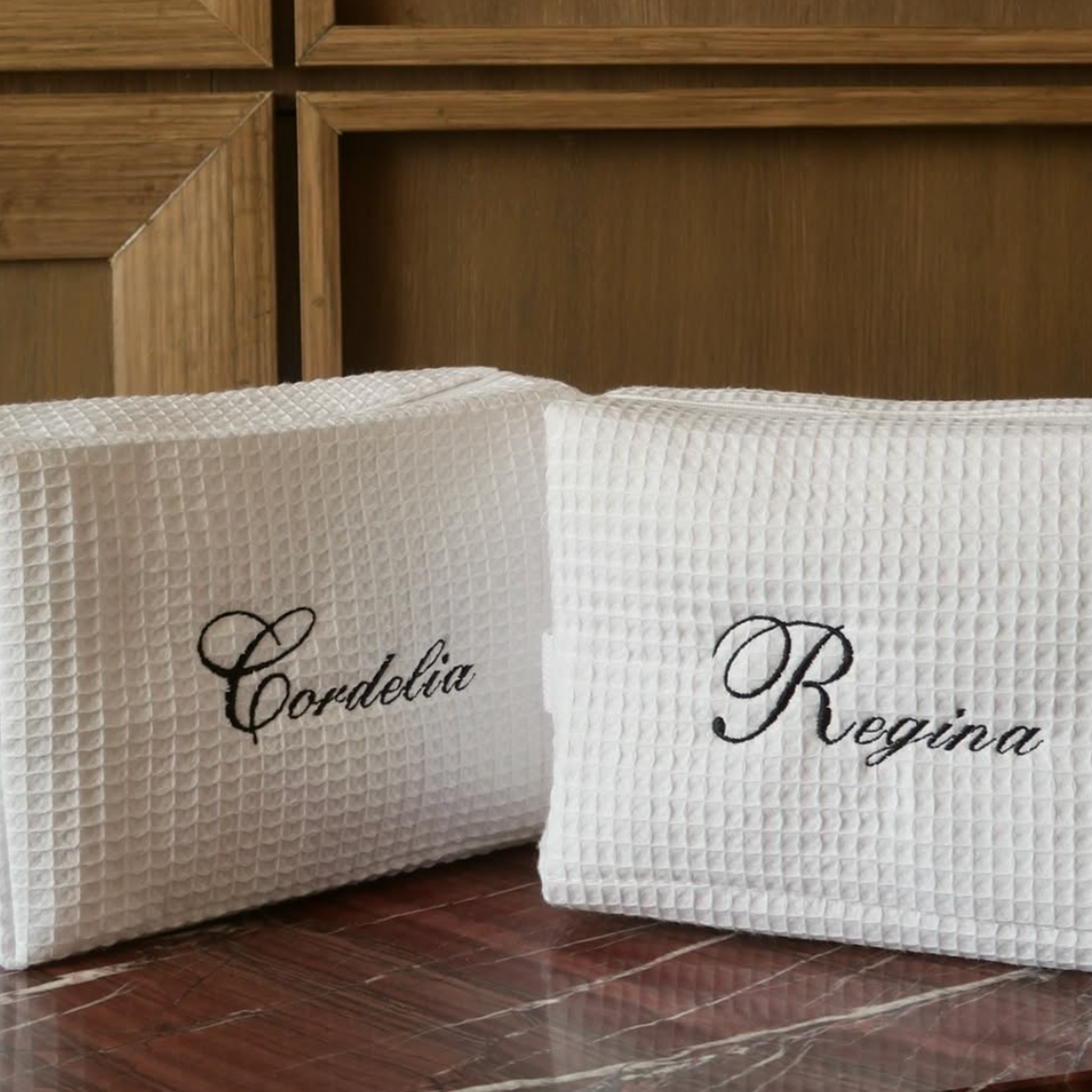 SIGNATURE LARGE WAFFLE BAG - NAME
